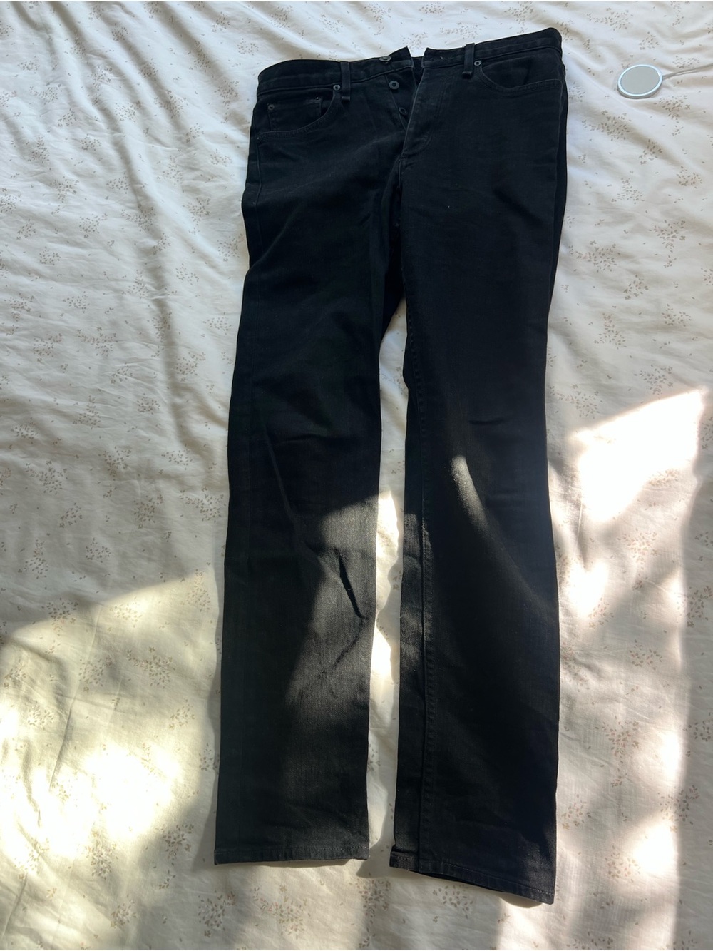 rag & bone Slim Straight Black Men's Jeans